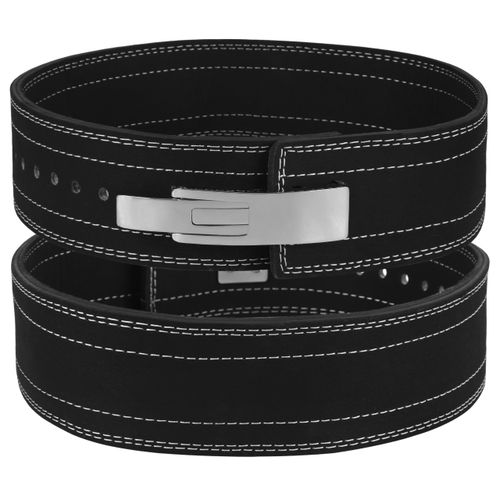 Fitster Weight Leather Lever Lifting Belt and Lifting Wrist Straps 2